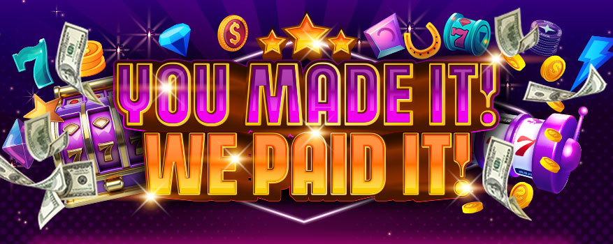 Featured image for the YOU MADE IT! WE PAID IT! promotional event
