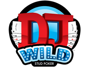 "DJ Wild Stud Poker" in decorative text