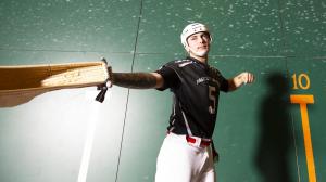Man play Jai-alai